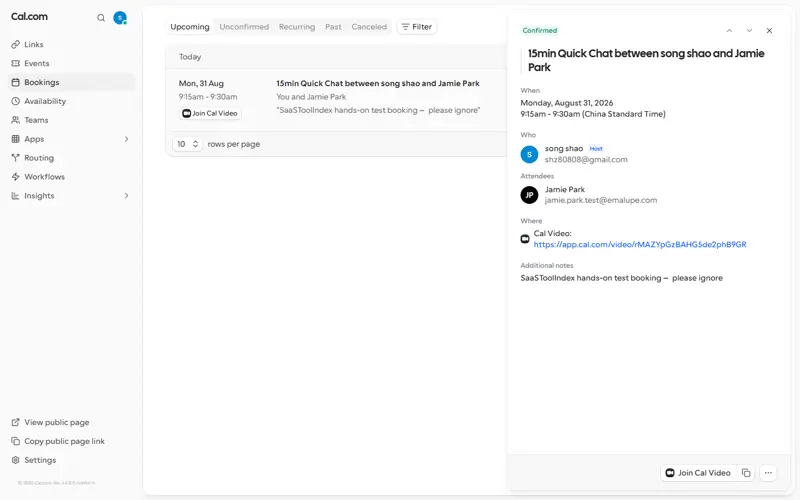 After cancel attempt — list state unchanged, cancel flow not completed (recorded as partial)